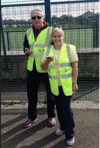 parkrun volunteers Dianne and Marian